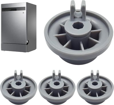 Vaatwasser Onderdelen - Onderkorf Wielen - Vaatwasser Reparatie - Herstelt Stabiliteit - 4 Stuks - Zwart