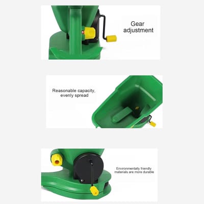Handstrooier - Zaadstrooier - Zaden Verspreiden - 5 Snelheden - 1.5 Liter - Groen