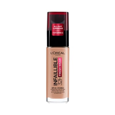 L'Oréal Paris - Infaillible 32H Fresh Wear Foundation - 160 Rose Linen -Langhoudende Foundation met een stralende finish - 30ml