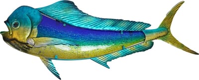 Eurocatch Dorado - Muurdecoratie 99cm - 3-D Metaal en Glas Kunst - Cadeau Idee - Mancave - Vaderdag Cadeau