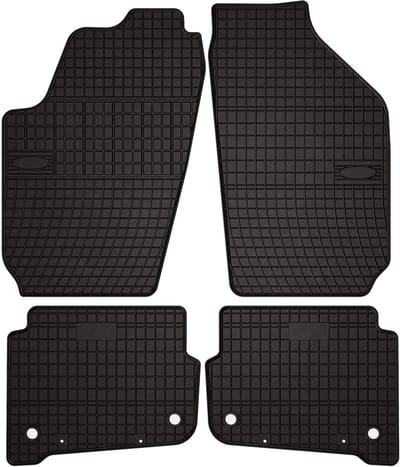Wielganizator SolidPRO Serie - Rubber Automatten Volkswagen Fox - Zwart - Op Maat Gemaakt