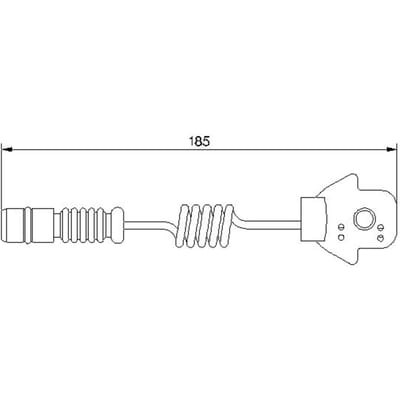 Waarschuwingscontact, remblokslijtage BOSCH 1 987 474 963