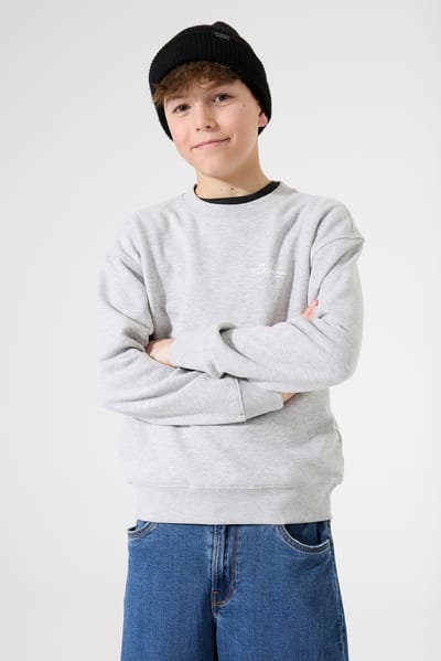 GARCIA Jongens Tekst Print Sweater Grijs Lange mouw