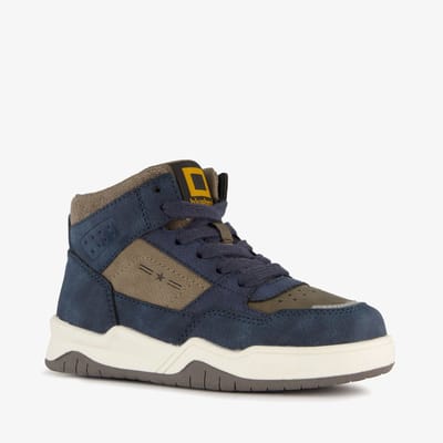 Blue Box hoge jongens sneakers blauw grijs - Maat 33