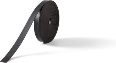 Nob Zelfklevende Magneetband/Verdeeltape op Rol Voor Whiteboard - 10meter en 1cm breed - Wit - 1 Stuk