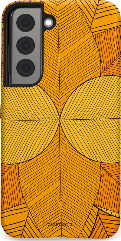 Casetastic Hoesje Geschikt voor Samsung S22 - Stijlvolle Beschermende Duo-layer Case - Rasterblad