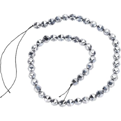 Terahertz Steen Ketting Verlicht Druk Meditatie Concentratie DIY Terahertz Kralen voor Gezondheidszorg 6mm / 0.24in white