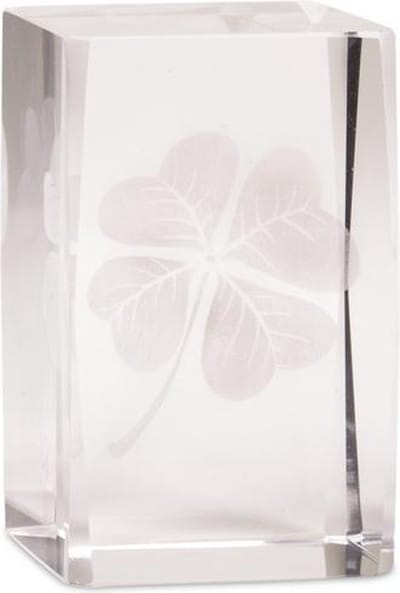 Kristal laser Klavertjevier (8x5x5 cm)