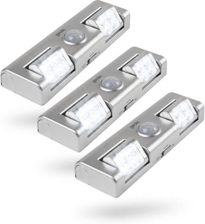 3x LED Lichtbalk met Bewegingsmelder - Draadloze Kastverlichting voor Trap, Kast en Meer