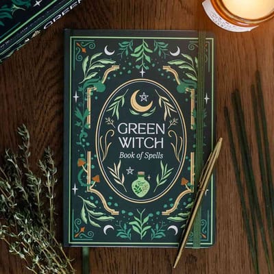 Something Different - Green Witch A5 Notitieboek - Groen