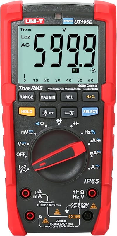 UNI-T PRO UT195E Serie - Multimeter - Geavanceerde Functies - 1000V DC - True RMS
