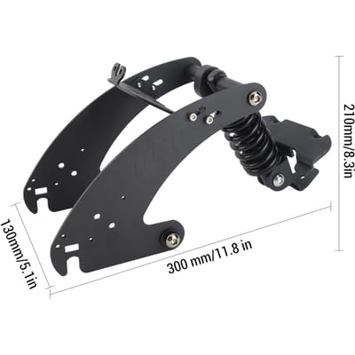 Amortisseur Arrière de Trottinette Acier Pièce d'Amortissement Arrière Accessoires de Trottinette Compatible pour Max G30 noir