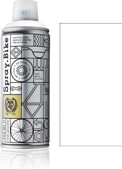 Spray.Bike Witte Fietsverf - London Collection 400ml Fiets Verf - Poedercoating voor fiets frames, ontworpen voor zowel amateur- als professioneel gebruik