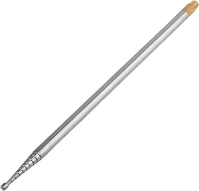 Zweep Antenne - Kortegolf Antenne Telescopisch - Radio Ontvangst Verbeteren - 304 Roestvrij Staal Constructie - 2.5 Meter - Zilver