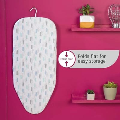 Tafelstrijkplank met Opvouwbaar Ontwerp en Katoenen Hoes - Compact en ruimtebesparend, Ideaal voor Caravan en Kleine Huishoudens