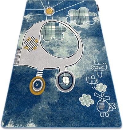 Kindertapijt - Speelkleed - Babykamer Decoratie - Machinaal vervaardigd - 240x330 cm - Blauw