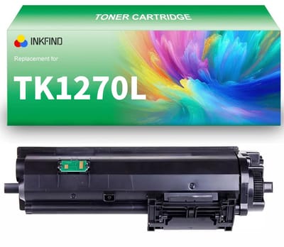 INKFIND TK-1270L Zwart tonercartridge compatibel met Kyocera TK1270 TK-1270 L (14000 pages) Zwart geschikt voor Kyocera ECOSYS MA4000x/ MA4000wifx/ MA4000fx - 1-pack Zwart