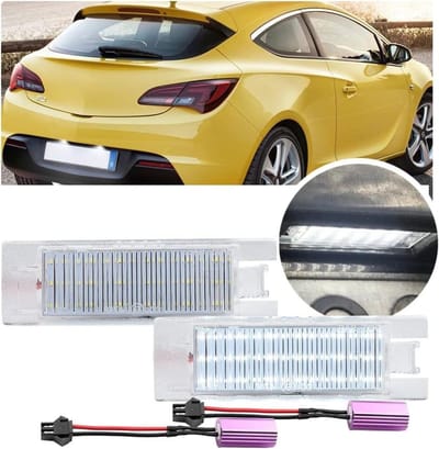 Kentekenplaatverlichting LED - Kentekenlampen - Auto Verlichting - CAN-bus Foutvrij - 10.4x3.2x2.1cm - Wit