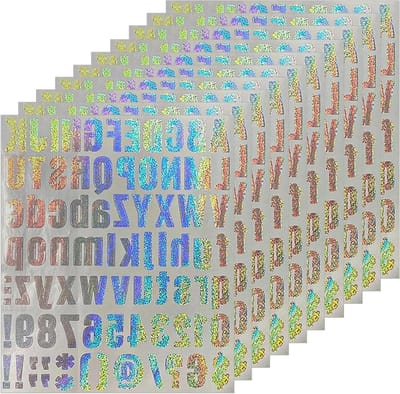 Allecto Plus - Stickers voor brievenbus en huis - Nummersuitrusting met zelfklevende stickers - Voor ramen, auto en huisadres - Set van 10 - Vinylletternummers
