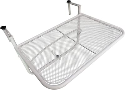 CLGP® Balkontafel Hangend – Inklapbaar Balkonbar - Hangtafel Voor Aan Het Balkon – Hang tafel Balkon - Vouwtafel - Wandtafel –Wit