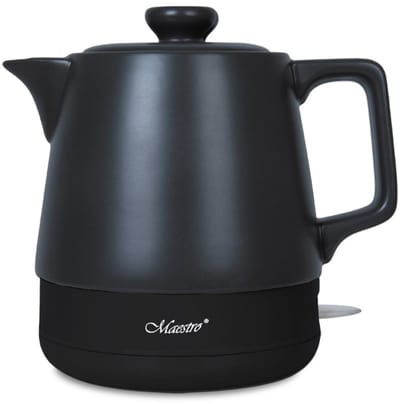 Maestro - Keramische waterkoker - Inhoud 1 l - vermogen 1200 W, kleur zwart, MR-071