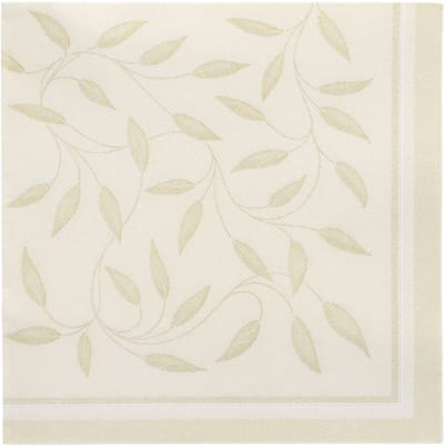 50 Servetten ROYAL Collection 1/4 vouw 40 cm x 40 cm champagne New Mediterran