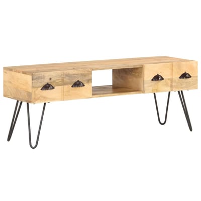 vidaXL - Tv-meubel - 120x35x45 - cm - massief - mangohout