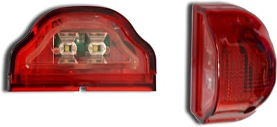 LED Achterlichten - Marker Lampen Kentekenverlichting - Voertuig Verlichting - Waterdicht ABS Plastic - 100x58x60mm - Rood