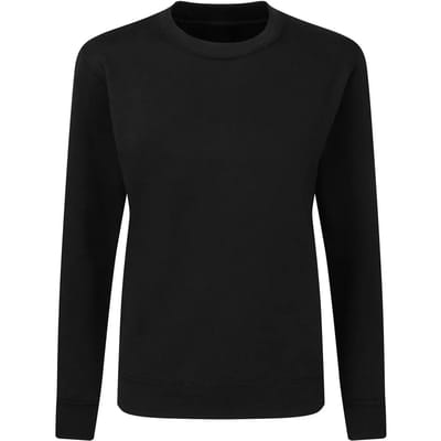 Diep Zwarte dames sweater Crew Neck merk SG maat 2XL