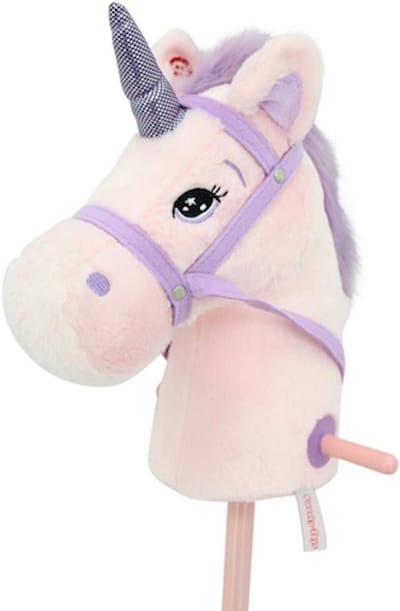 Roze Eenhoorn Steekpaard met Galoppeer- en Gekraakgeluiden | Rijspeelgoed voor Urenlang Speelplezier