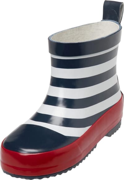 Playshoes - Regenlaarzen met halve schacht voor kinderen - Maritime - Marineblauw/Wit - maat 20EU