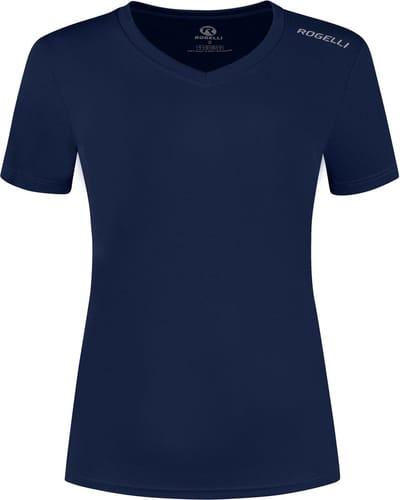 Rogelli Sportshirt Dames Korte Mouwen - Hardloopshirt - Blauw - Maat XXL