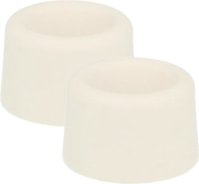 AMIG Deurstopper/deurbuffer - 4x - D23mm - inclusief schroeven - rubber - wit