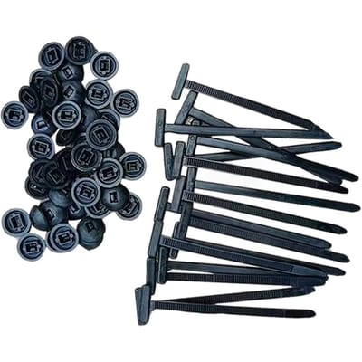 100 Stuks Nylon Universele Kabelbinder Gesp Heavy Duty Zelfborgende Nylon Kabelbinders Houder Multifunctioneel Plastic Kabelbinders Gereedschap