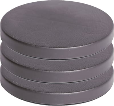 Plantenonderzetter/multiroller rond antraciet kunststof 30 cm - 3x stuks - Trolleys voor kamerplanten