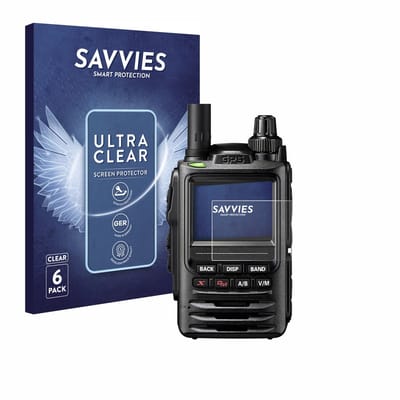 Savvies - Screenprotector voor Yaesu FT-3D / FT-5DE - Folie Beschermfolie transparant 6 Stuks