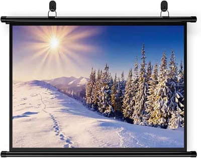 Projectiescherm Vouwbaar - Mobiel Scherm - Thuisbioscoop Creëren - Anti-kreuk HD Materiaal - Tot 72 Inch - Zwart
