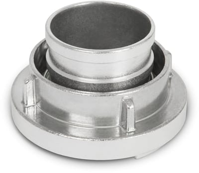 EBERTH 3" zuigkoppeling Storz B, slangkoppeling van 3 inch, buitendiameter slangmondstuk 75 mm, hogedrukslangkoppeling, brandweerkoppeling, Storz-koppeling van aluminium inclusief afdichting, Storz 75-B