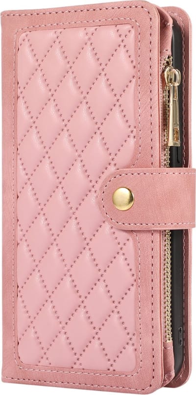 Hoesje geschikt voor iPhone 11 Pro - Bookcase - Pasjeshouder - Portemonnee - Koord - Kunstleer - Roze