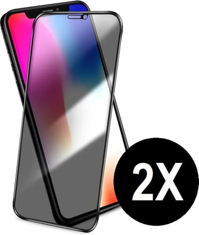 Screenz® - Matte Screenprotector geschikt voor iPhone X/XS/10/11 Pro - Tempered glass - Screen protector geschikt voor iPhone X/XS/10/11 Pro - Beschermglas - Mat Glasplaatje - 2 stuks