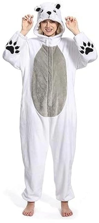 Dierenkostuum Jumpsuit voor Volwassenen - Zachte Fleece Pyjama Unisex voor Vrouwen en Mannen - Carnaval, Kerst, Halloween, Cosplay