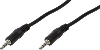 LogiLink CA1052 Jackplug Audio Aansluitkabel [1x - 1x ] 5.00 m Zwart (mat)
