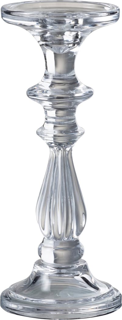 J-Line kandelaar Tibo - glas - transparant - medium