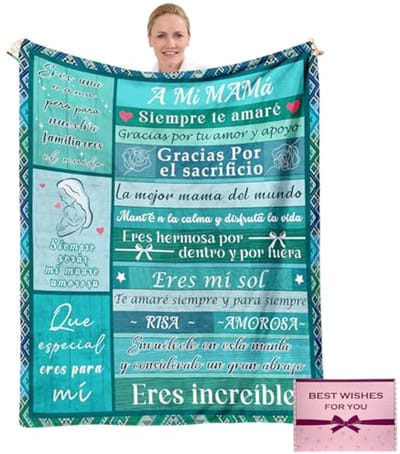Uniek Cadeau voor Moeder - Verjaardagsdeken in Stijlvol Design