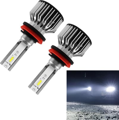 S6 2 STUKS H8 / H9 / H11 30W 3800LM 6000K IP68 LED-koplamplampen grootlicht conversiekit DC 9-36V (wit licht)
