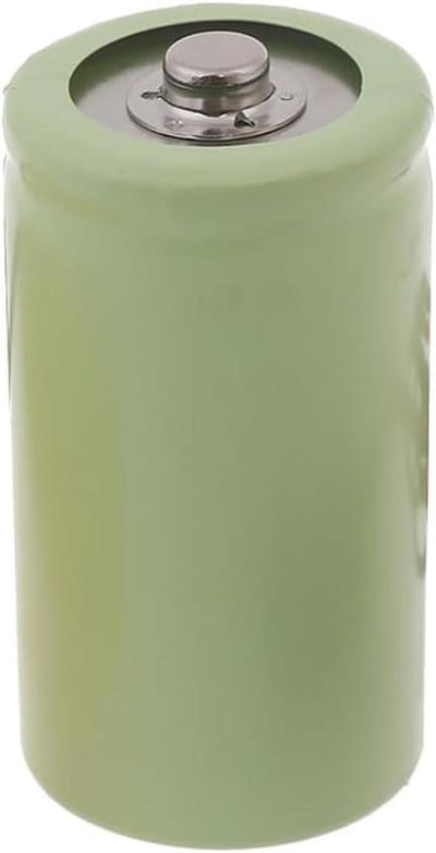 Dummy Batterij Placeholder - Nep Batterij Cilinder - Elektronica Verbinding - Geleider Zonder Lading - 60mm x 32mm - Groen