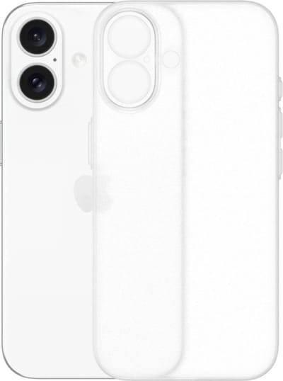 Ultra dun hoesje geschikt voor iPhone 16 Plus - frosted clear- Duurzaam - Flexibel - Licht - Slank design - Stijlvol