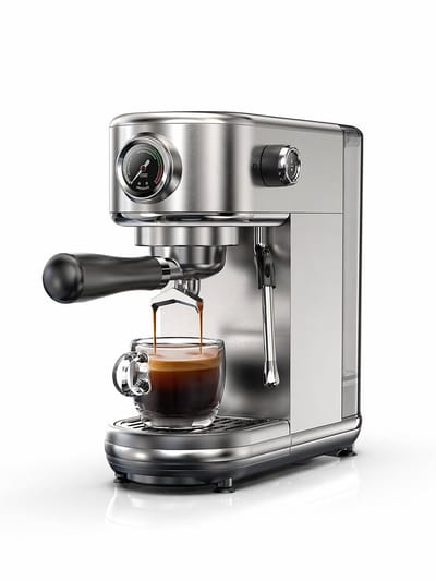 Novari - Espressomachine - Koffiezetapparaat - Pistonmachines - Koffiemachines - Instelbare temperatuur - Krachtige stoomfunctie