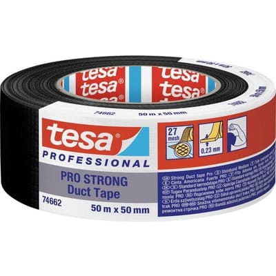 tesa Duct Tape Pro-Strong 66462-00002-00 Reparatietape Zwart (l x b) 50 m x 50 mm 1 stuk(s)