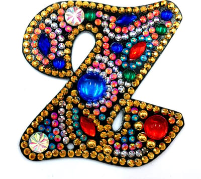 Sleutelhanger letter Z - Diamond painting - compleet pakket - Diamond painting by Wietske